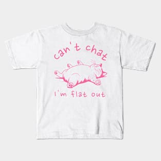 Laid-Back Cat - Whimsical Lazy Kitty - Cute and Cosy Gift for Girlfriend Kids T-Shirt